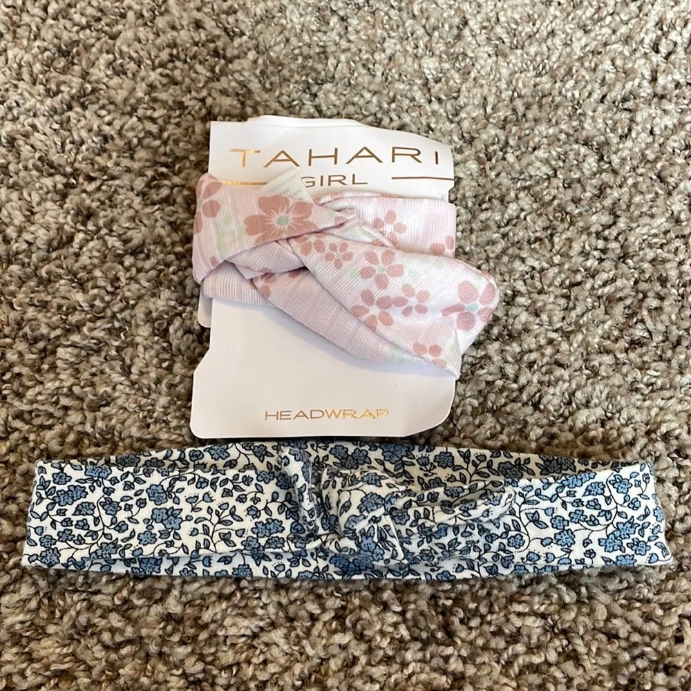 Set of 2- floral head wraps 9-12 Months